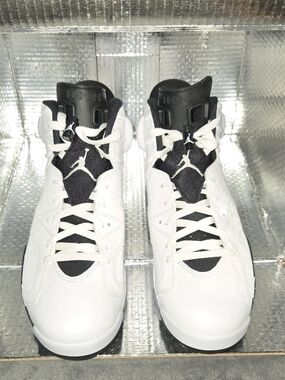 💥🤍🖤Jordan Retro 6 OG Oreo White/Black Sneakers Mens Size 13*MINT*CLEAN 🤍🖤